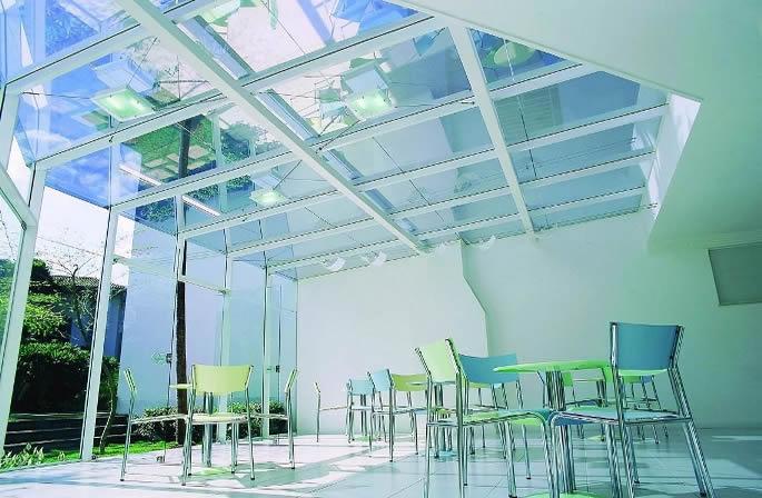 Mái kính,Mái kính cường lực giá rẻ tại Hà Nội